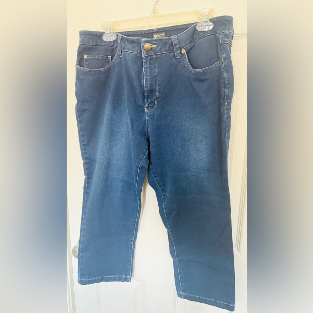 Haggar Women's Ankle & Cropped Jeans - Dark Blue